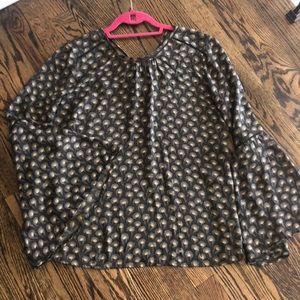 Loft bell sleeve blouse